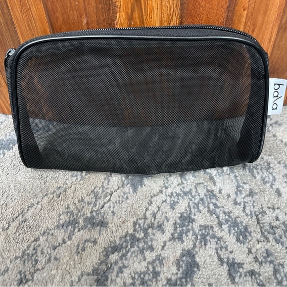 Bala Handbags - Bala Black Mesh cosmetic exercise toiletries bag